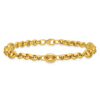 10K Yellow Gold Polished Bracelet, 7.5 in