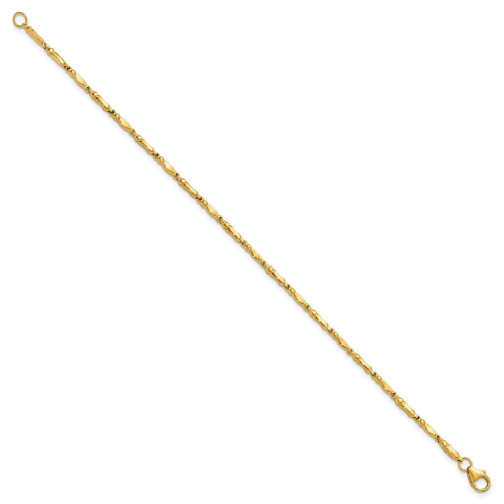 10K Yellow Gold Polished Bracelet, 7 in