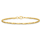 10K Yellow Gold Polished Bracelet, 7 in