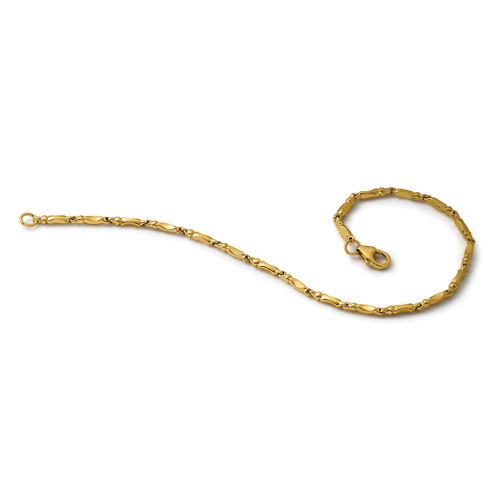 10K Yellow Gold Polished Bracelet, 7 in