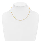 10K Yellow Gold Beaded Ball Ball Chain Necklace, 17.5 in