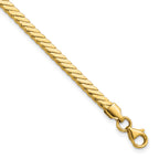10K Yellow Gold Polished Bracelet, 7.5 in
