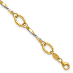10K Yellow Gold Polished Bracelet, 7.5 in