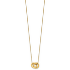 10K Yellow Gold Cable Chain Necklace, 17 in