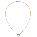 10K Yellow Gold Cable Chain Necklace, 17 in