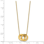 10K Yellow Gold Cable Chain Necklace, 17 in