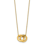 10K Yellow Gold Cable Chain Necklace, 17 in