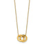 10K Yellow Gold Cable Chain Necklace, 17 in
