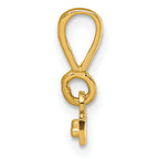 10ky Casted Large Diamond Cut Top Charm