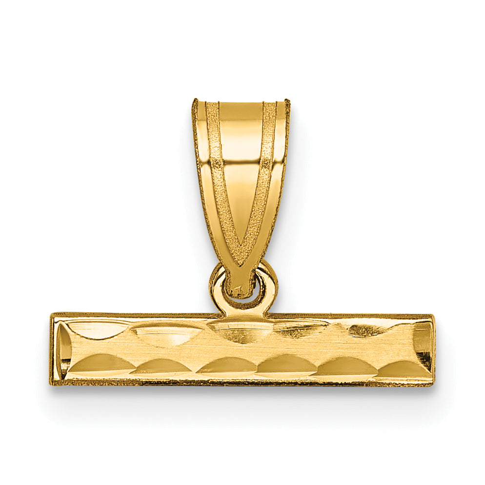 10ky Casted Large Diamond Cut Top Charm Main image