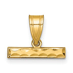 10ky Casted Large Diamond Cut Top Charm
