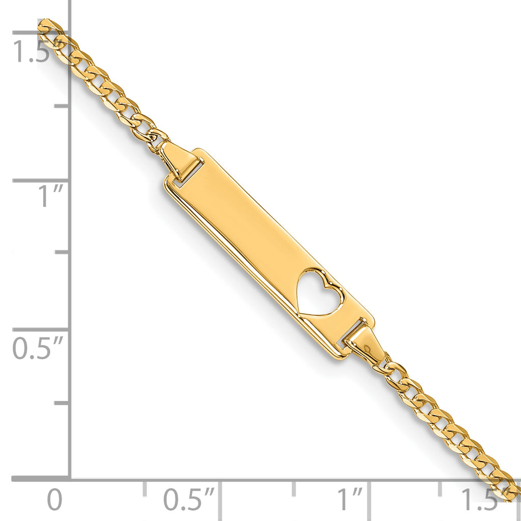 10k Flat Curb Link ID Bracelet