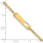 10k Flat Curb Link ID Bracelet