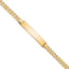 10k Flat Curb Link ID Bracelet