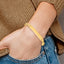 10k Polished Solid Chain/Solid Plate Curb Link 38x7mm Plate 7 inch ID Bracelet