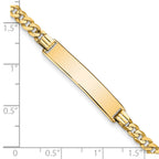 10k Flat Curb Link ID Bracelet