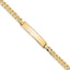 10k Flat Curb Link ID Bracelet
