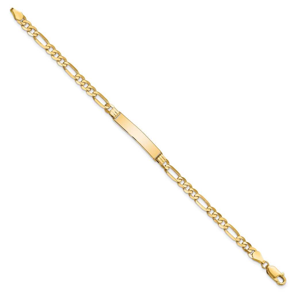 10k Figaro Link ID Bracelet