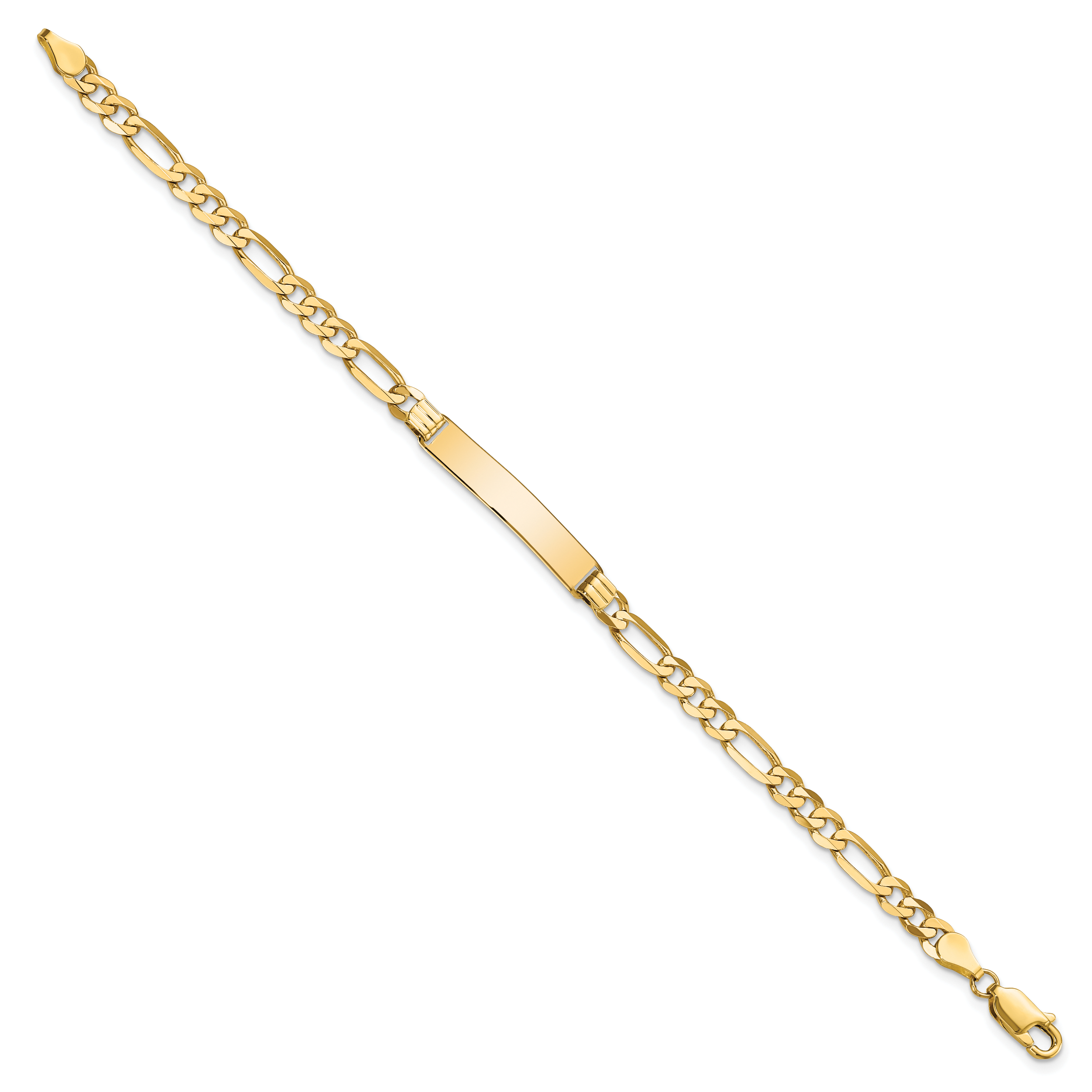 10k Figaro Link ID Bracelet