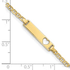 10k Flat Anchor Link ID Bracelet