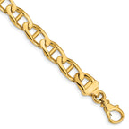 10k 8.5mm Hand-Polished Anchor Link Bracelet