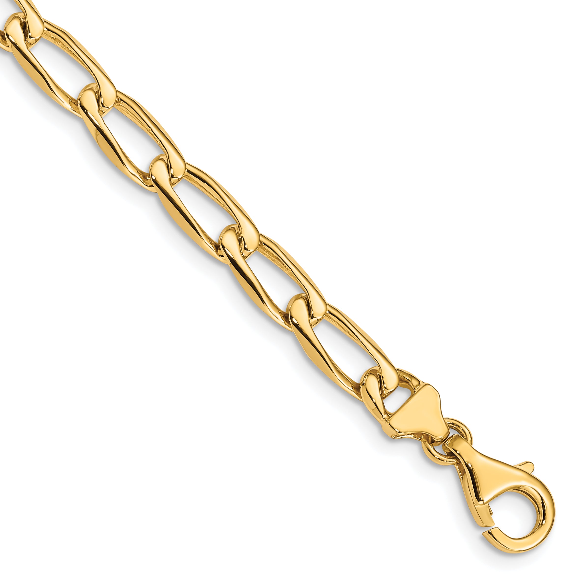 10k 5.9mm Hand-Polished Open Link Bracelet Main image