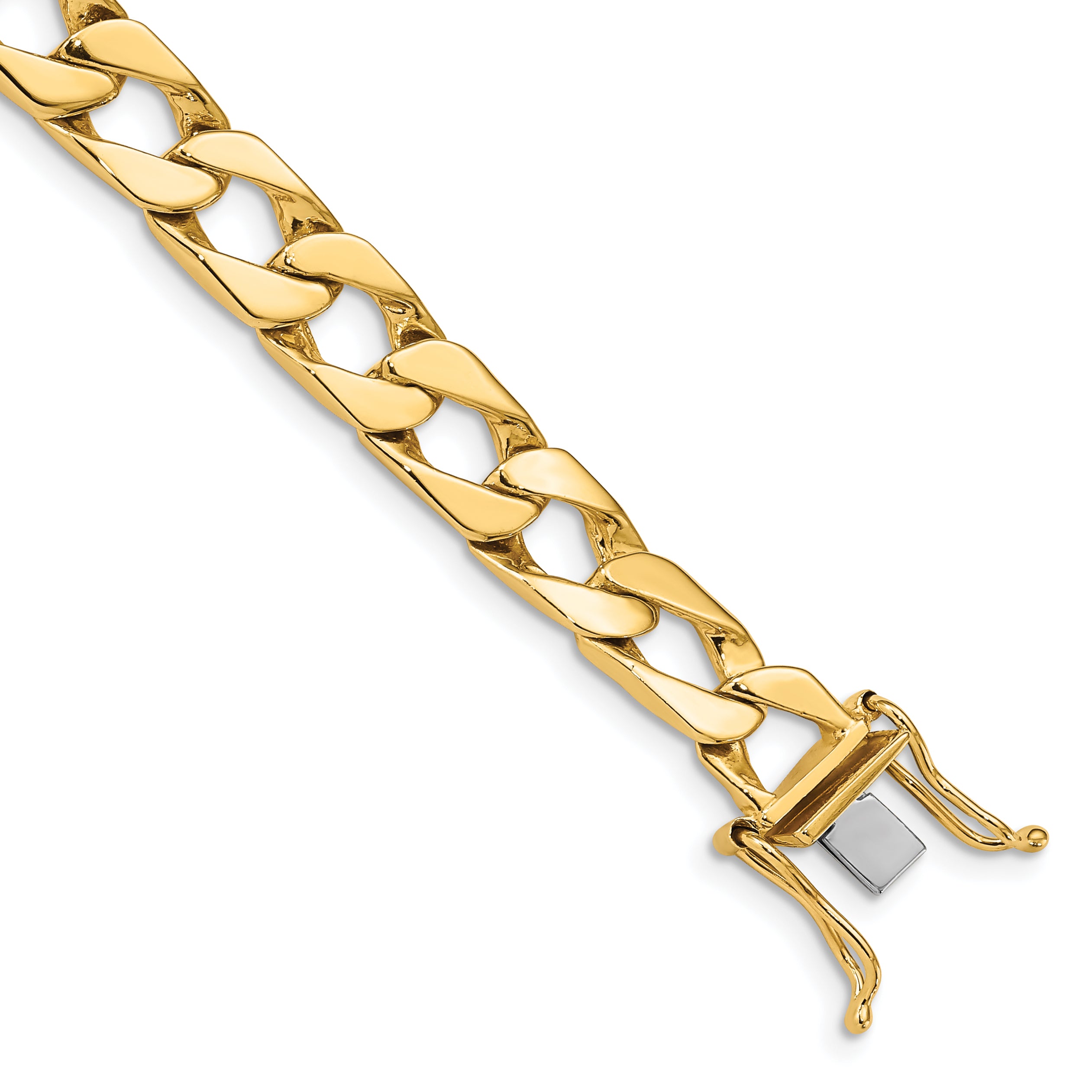 10k 7.9mm Hand-polished Fancy Link Bracelet Main image