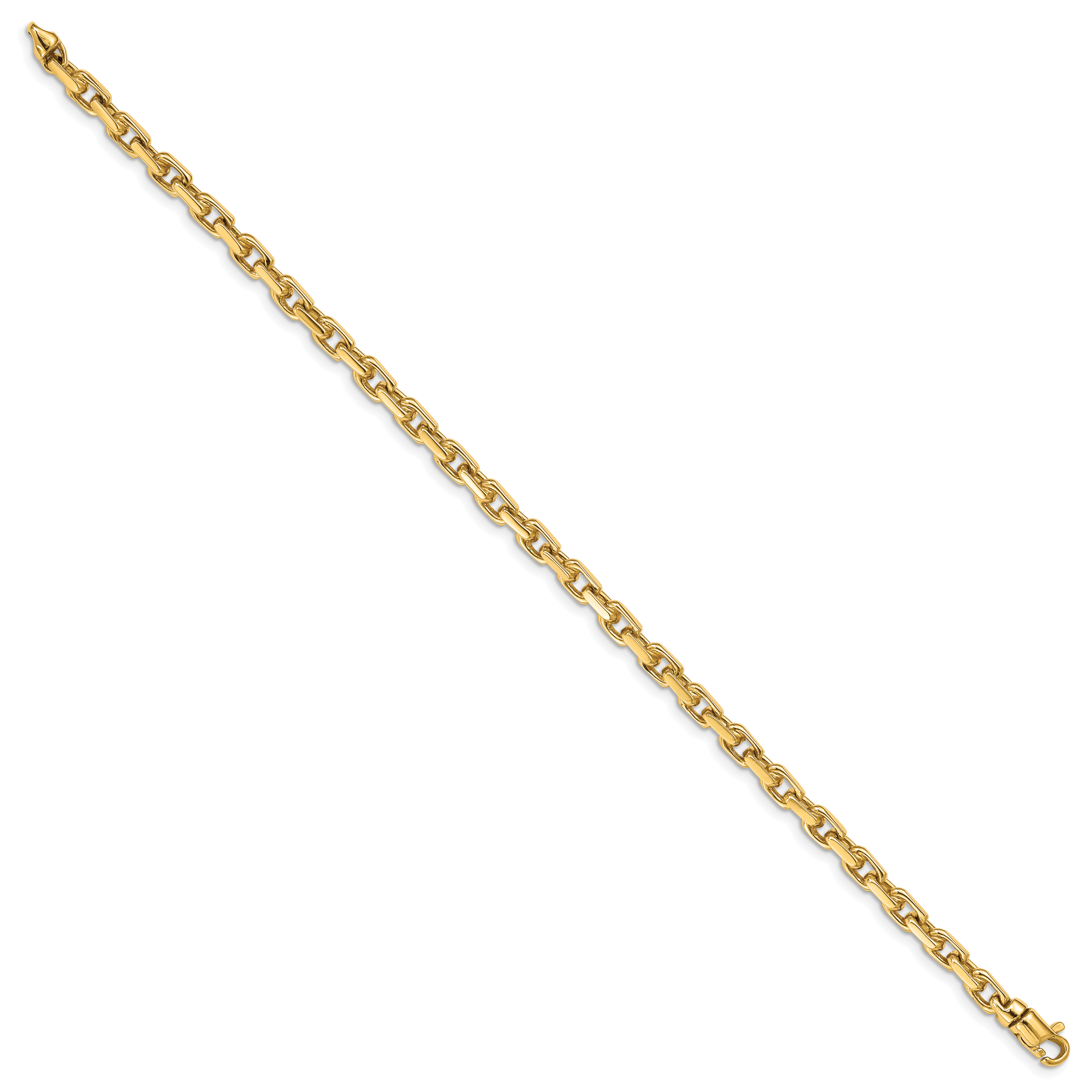10k 4.2mm Hand-Polished Fancy Link Chain Secondary image