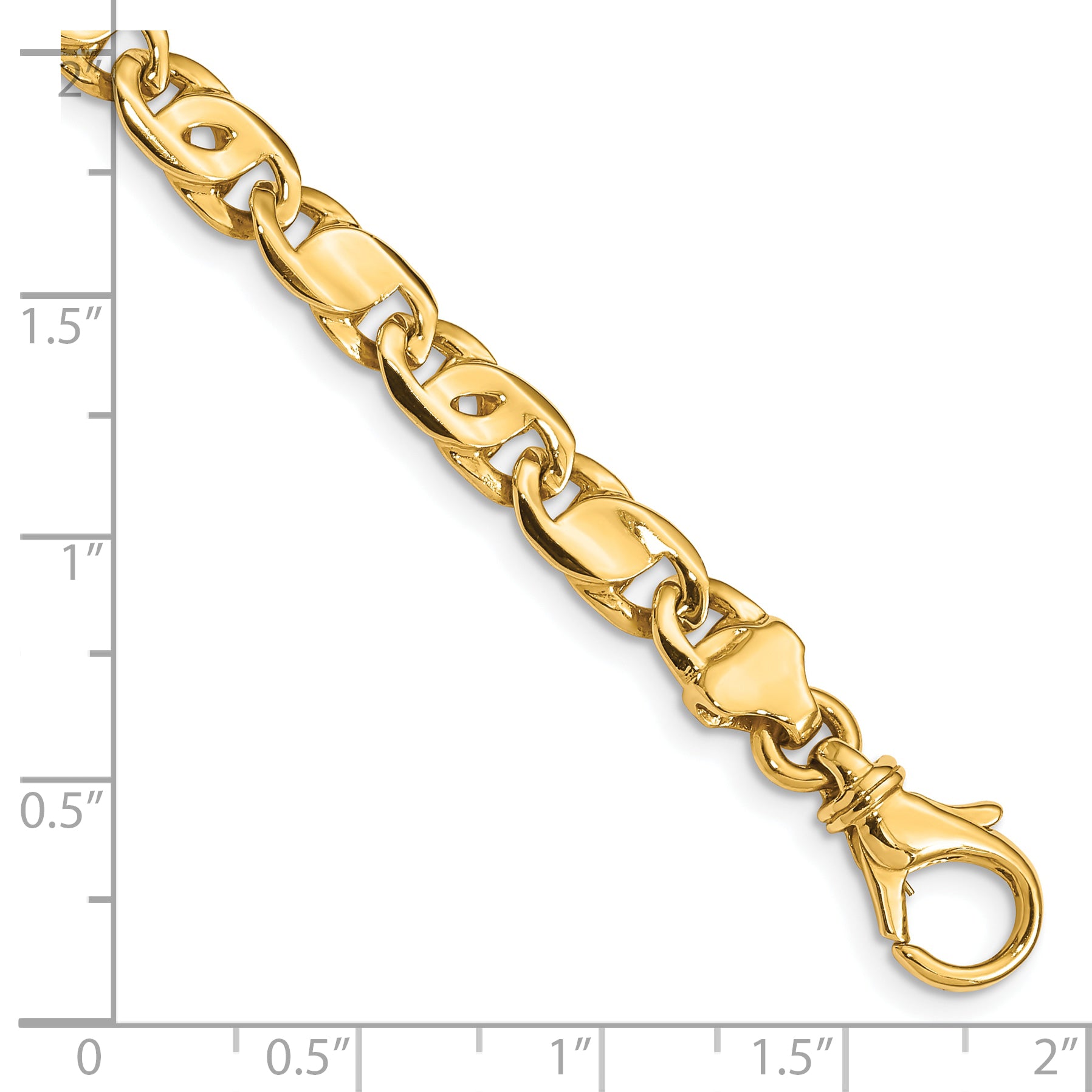 10k 5.80mm Polished Fancy Link Bracelet Secondary image