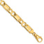 10k 10.4mm Hand-polished Fancy Link Chain