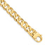 10k 11mm Hand Polished Fancy Curb Link Bracelet