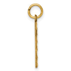 10ky Casted Large Diamond Cut Number 1 Charm