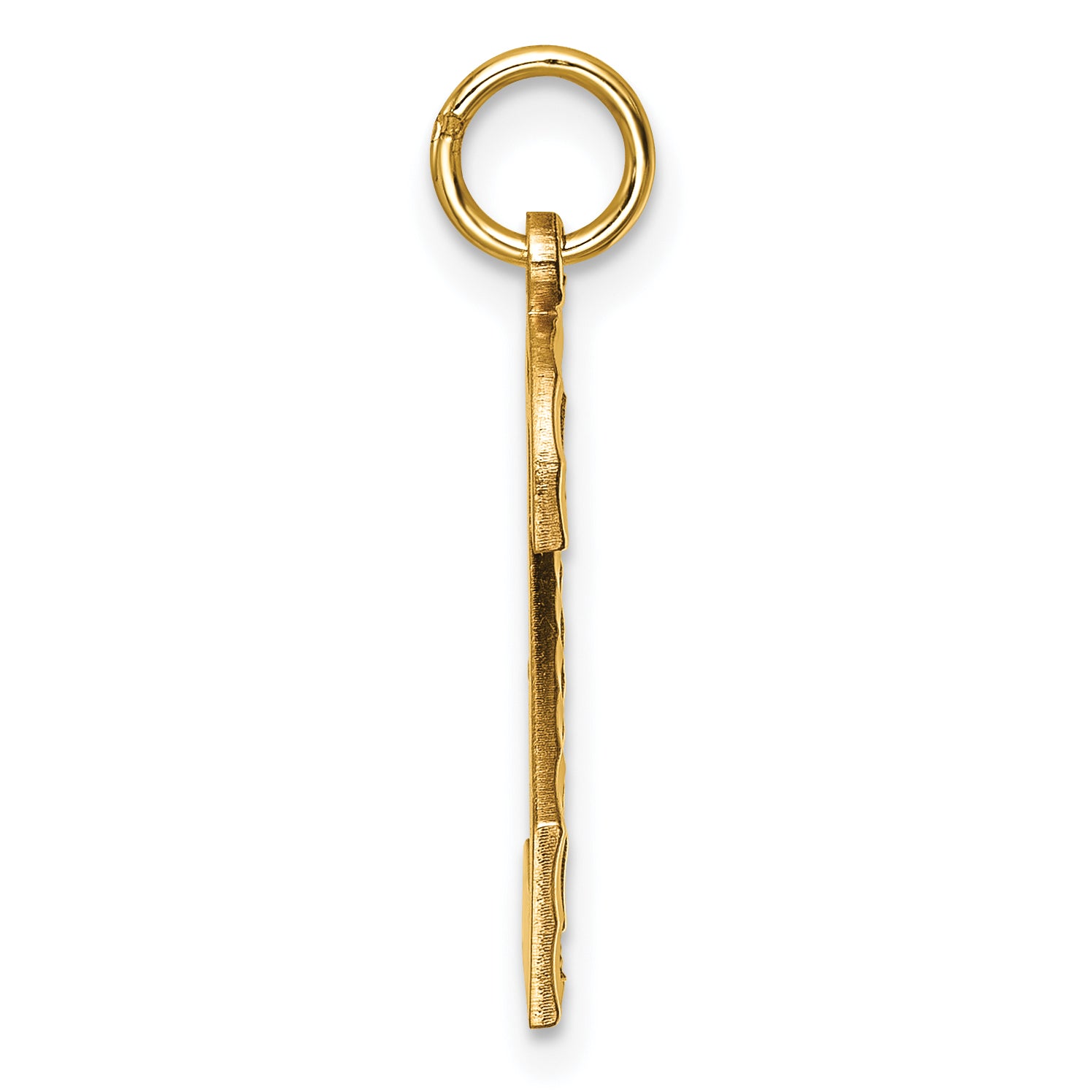 10ky Casted Large Diamond Cut Number 2 Charm