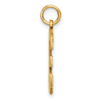 10ky Casted Large Diamond Cut Number 3 Charm