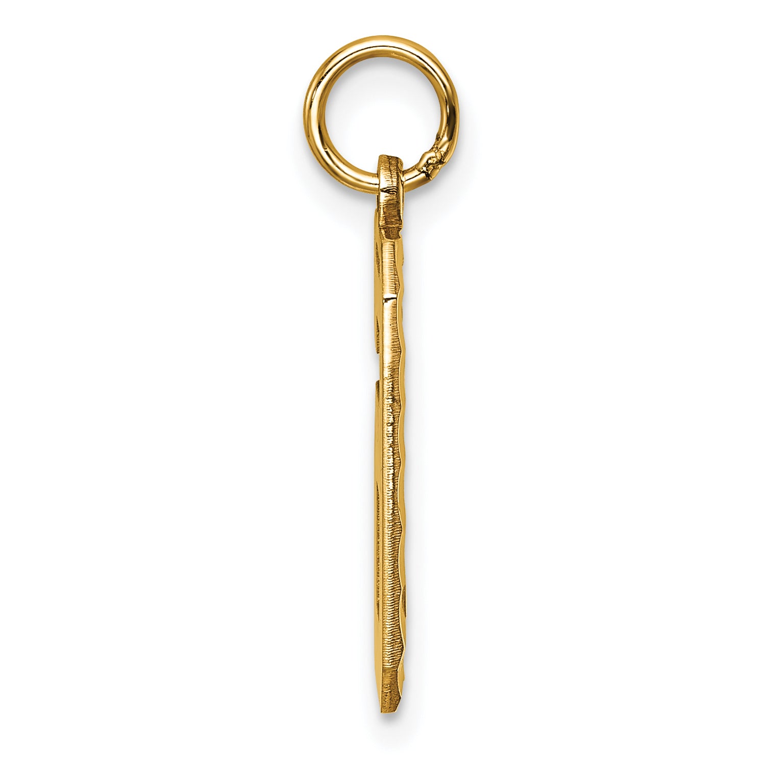 10ky Casted Large Diamond Cut Number 6 Charm Secondary image
