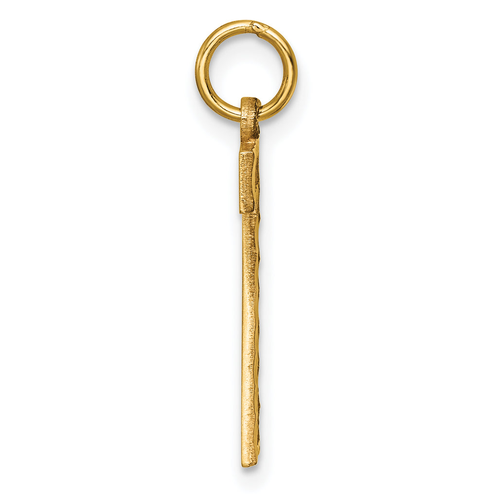 10ky Casted Large Diamond Cut Number 7 Charm