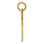 10ky Casted Large Diamond Cut Number 7 Charm