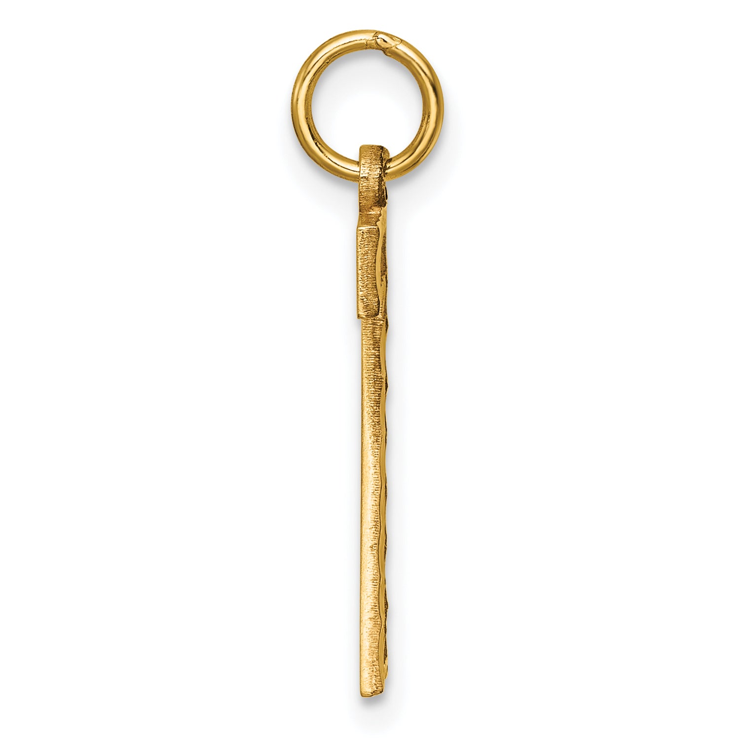 10ky Casted Large Diamond Cut Number 7 Charm