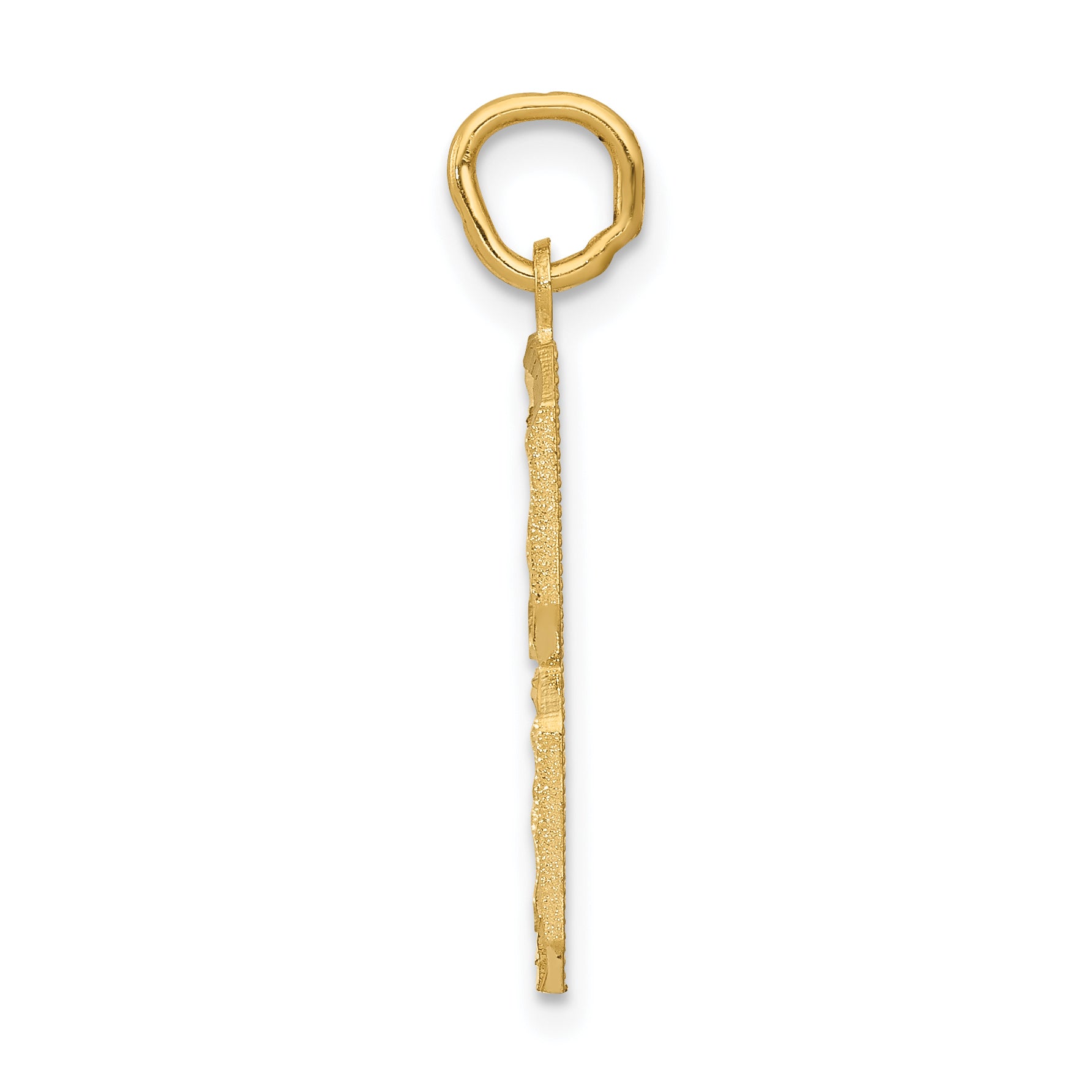 10ky Casted Large Diamond Cut Number 8 Charm