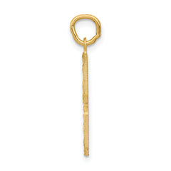 10ky Casted Large Diamond Cut Number 8 Charm