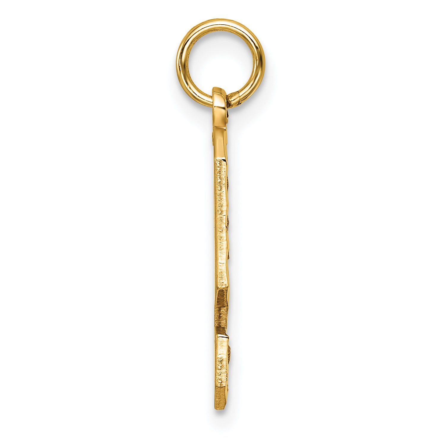 10ky Casted Large Diamond Cut Number 9 Charm Secondary image