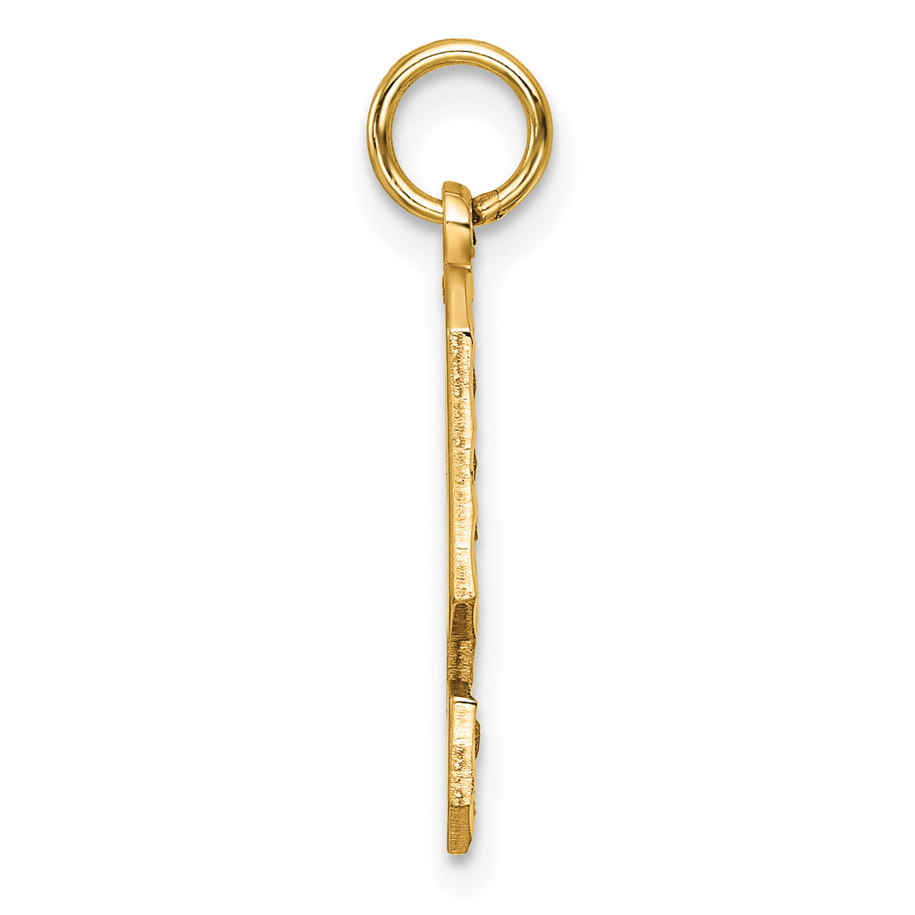 10ky Casted Large Diamond Cut Number 9 Charm