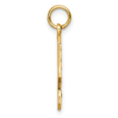 10ky Casted Large Diamond Cut Number 9 Charm