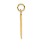 10k Large Polished Number 1 Charm