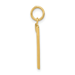 10k Large Polished Number 7 Charm