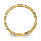 10k Polished/Textured Stretch Ring