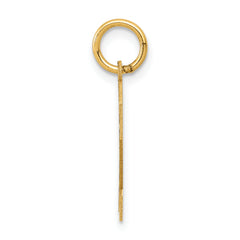 10k Medium Satin Number 2 Charm