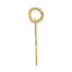 10k Medium Satin Number 3 Charm