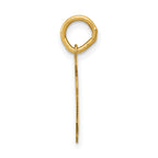 10k Medium Satin Number 5 Charm