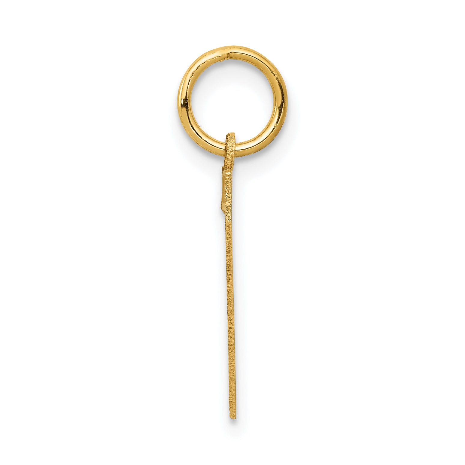 10k Medium Satin Number 7 Charm